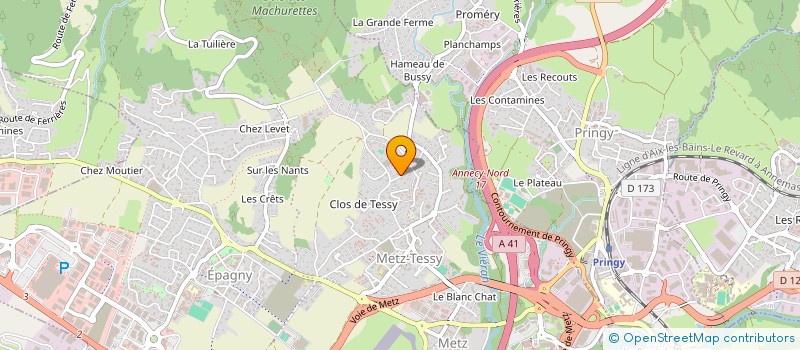 localisation de l'entreprise VUCIC-POLESE SCI  EPAGNY METZ-TESSY