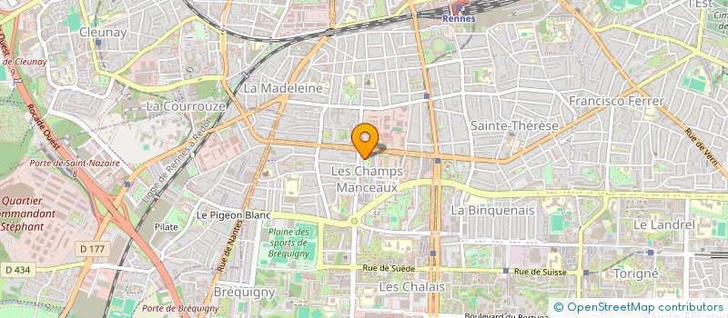 localisation de l'entreprise VUDO-VOLONTAIRES UNIES POUR LA DIGNITE DES OPPRIMES  RENNES