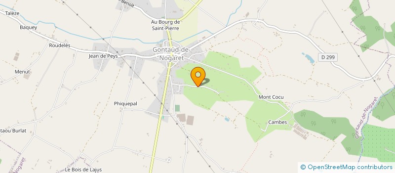 localisation de l'entreprise VUE BASSINS  GONTAUD-DE-NOGARET