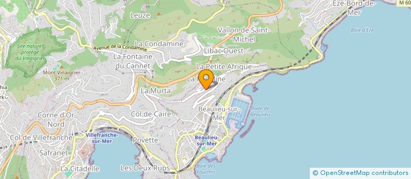 localisation de l'entreprise VUE BEAULIEU SCI à BEAULIEU-SUR-MER