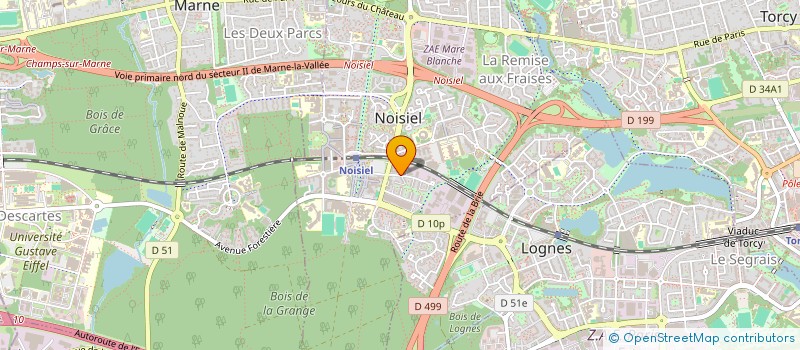 localisation de l'entreprise VUE D'ICI à NOISIEL
