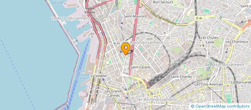 localisation de l'entreprise VUE DE LA MEDITERRANEE  MARSEILLE