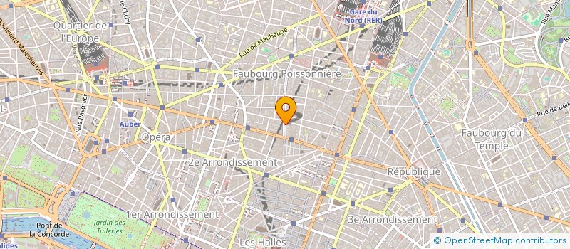 localisation de l'entreprise VUE DU FAUBOURG  PARIS