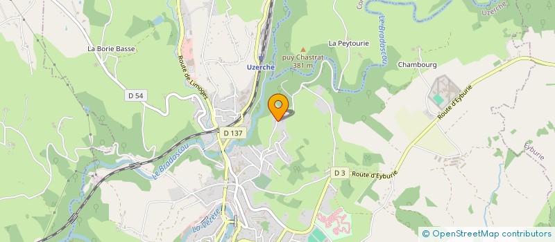 localisation de l'entreprise VUE DU HAUT  UZERCHE