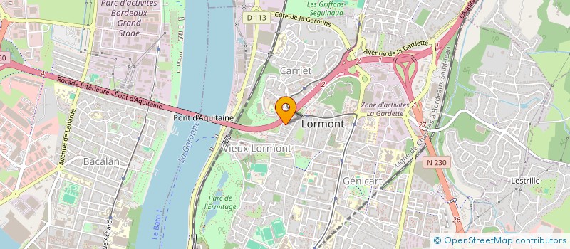 localisation de l'entreprise VUE DU PONT  LORMONT