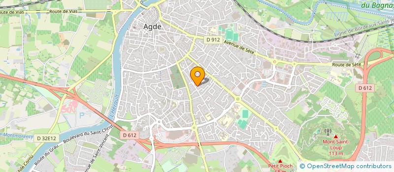 localisation de l'entreprise VUE MER  AGDE