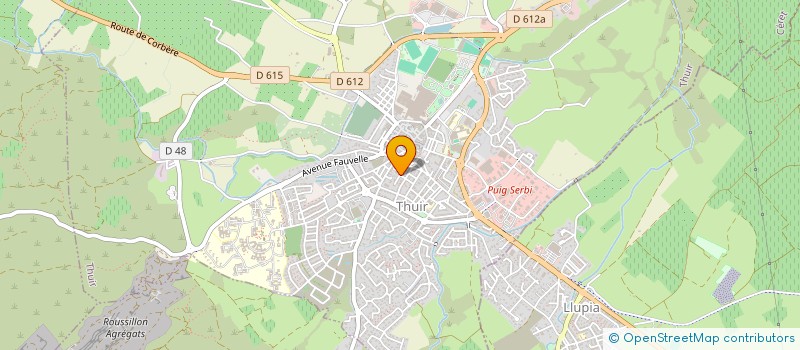 localisation de l'entreprise VUE MER  THUIR