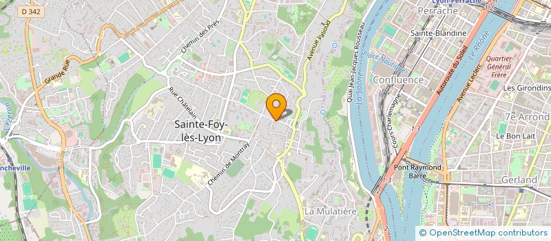 localisation de l'entreprise VUE SAONE  SAINTE-FOY-LES-LYON