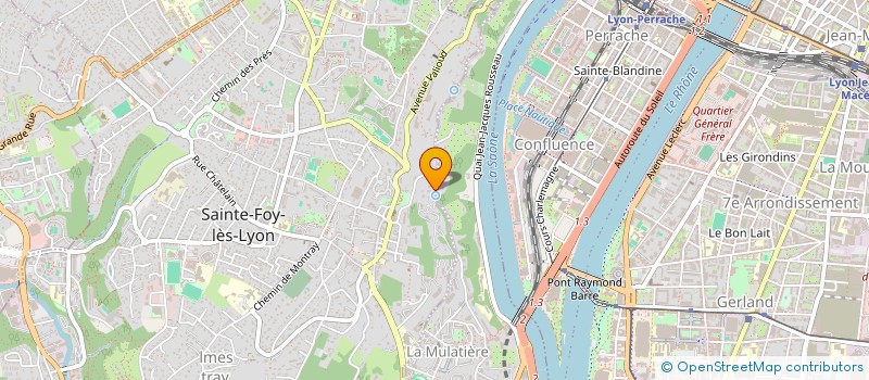 localisation de l'entreprise VUE SUR LYON  SAINTE-FOY-LES-LYON