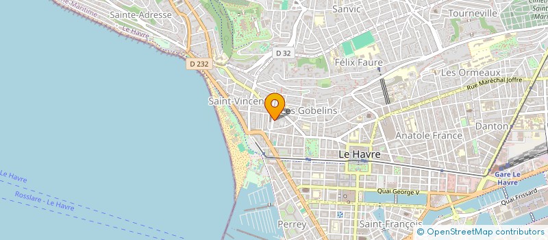 localisation de l'entreprise VUE SUR MER  LE HAVRE