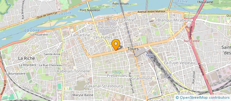 localisation de l'entreprise VUES SUR TOURS  TOURS