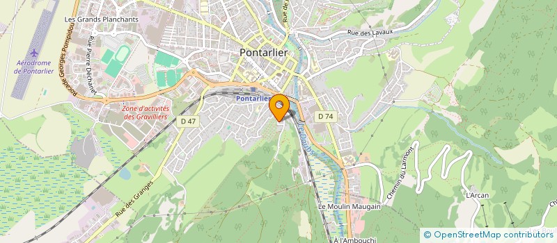 localisation de l'entreprise VUILLAUME & P  PONTARLIER