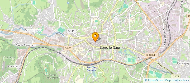 localisation de l'entreprise VUILLEMEY OPTICIENS à LONS-LE-SAUNIER