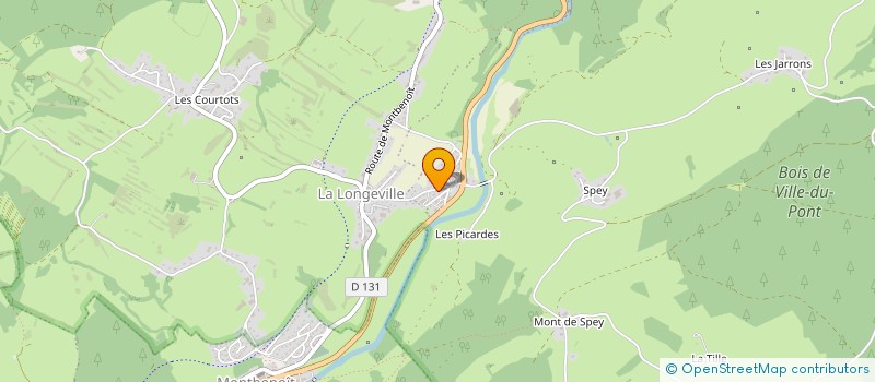 localisation de l'entreprise VUILLEMIN MENUISERIE POMPES FUNEBRES  VILLE-DU-PONT