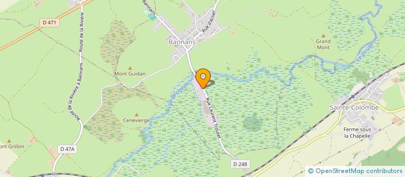 localisation de l'entreprise VUILLEMIN T.P.  BANNANS