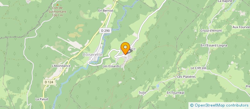 localisation de l'entreprise VUILLERMOZ & ORGELET  COYRIERE