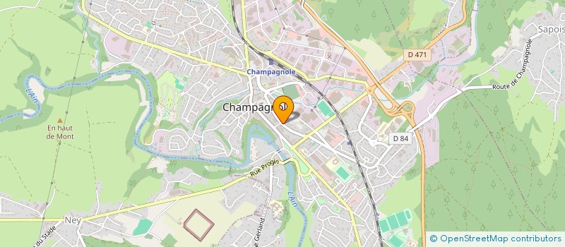 localisation de l'entreprise VUILLET DA SILVA  CHAMPAGNOLE