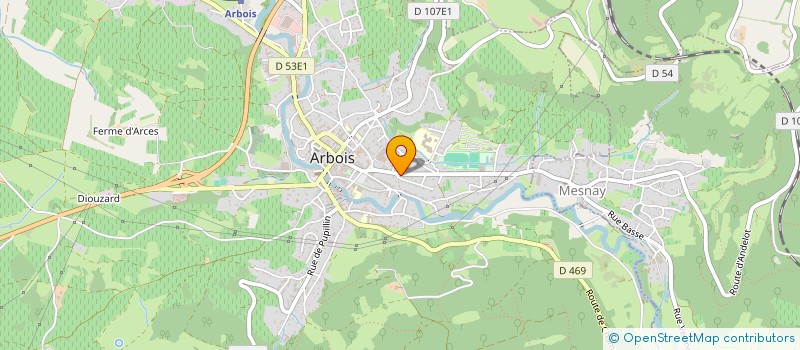 localisation de l'entreprise VUILLET GENE REPRO SERVICES à ARBOIS
