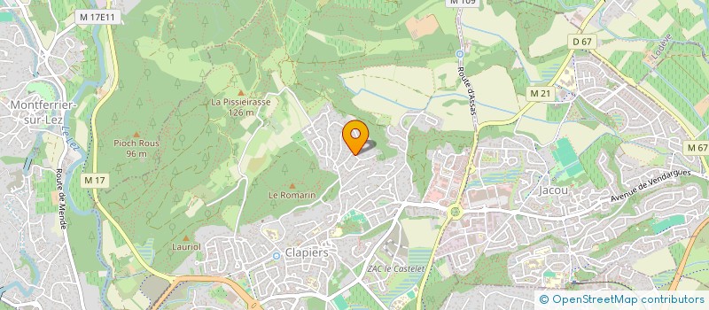 localisation de l'entreprise VUL DEVELOPPEMENT à CLAPIERS