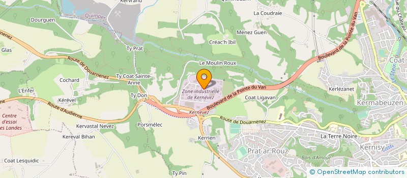 localisation de l'entreprise VULC ALAIN à QUIMPER