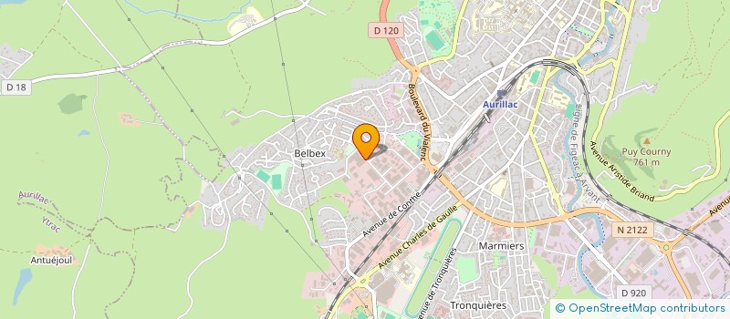 localisation de l'entreprise VULCAIN à AURILLAC
