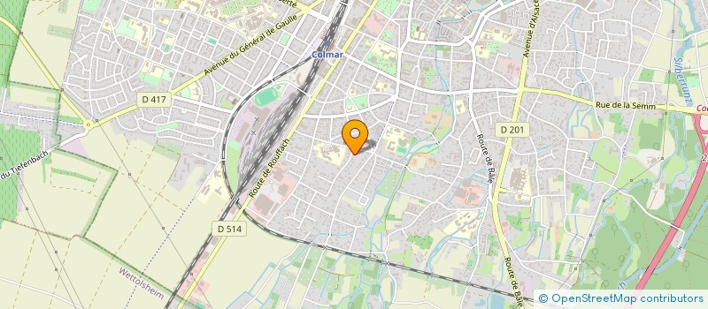 localisation de l'entreprise VULCAIN  COLMAR