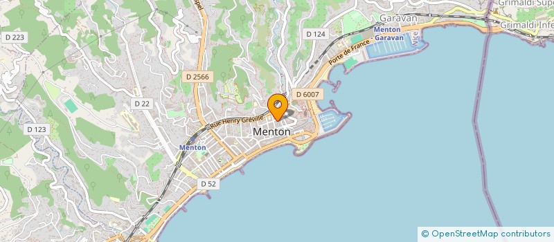 localisation de l'entreprise VULCANIA à MENTON