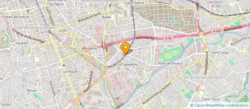 localisation de l'entreprise VULHERPRODUCTION  MARSEILLE