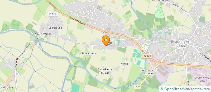 localisation de l'entreprise VULIZON à BEAUFORT-EN-ANJOU