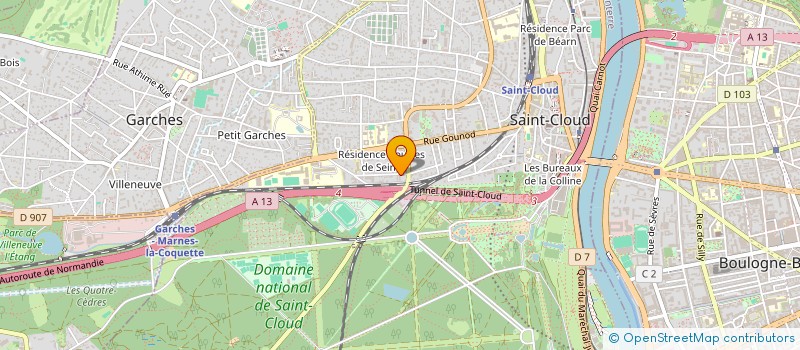 localisation de l'entreprise VULKAN IMMO à SAINT CLOUD