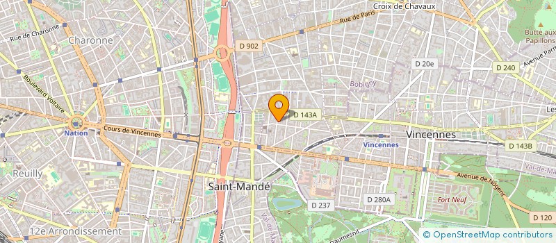 localisation de l'entreprise VULLIET-MIELET à VINCENNES