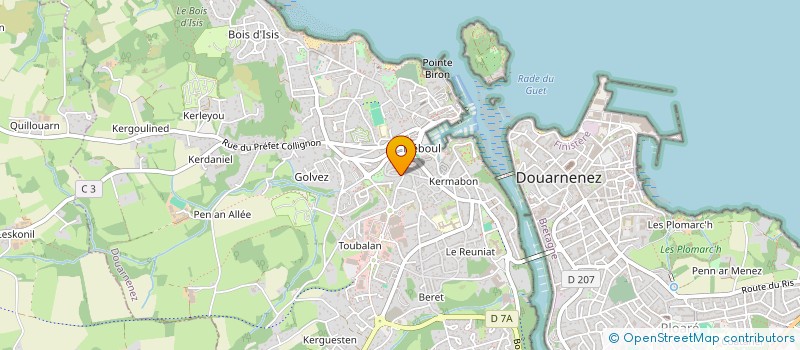 localisation de l'entreprise VULPES ZERDA à DOUARNENEZ