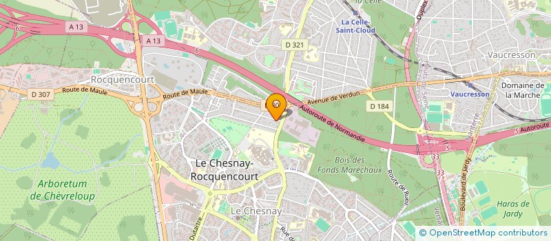 localisation de l'entreprise VULPIFIN  LE CHESNAY-ROCQUENCOURT