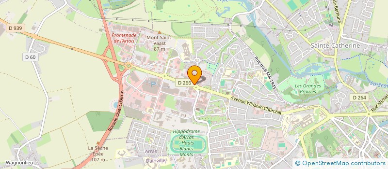 localisation de l'entreprise VULPINUS à ARRAS
