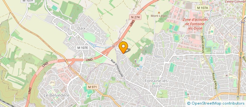 localisation de l'entreprise VULQUAIN-FRELIN INVEST à FONTAINE-LES-DIJON