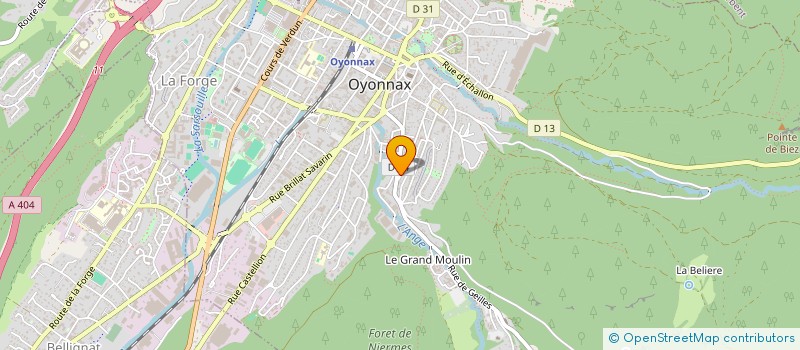 localisation de l'entreprise VUONG DIFFUSION à OYONNAX