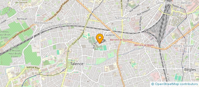 localisation de l'entreprise VUPP, VOIR UN PEU PLUS A TRAVERS LES FISSURES DES MURAILLES ET SYMPTOMES  TALENCE