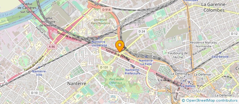 localisation de l'entreprise VUSIONGROUP à NANTERRE