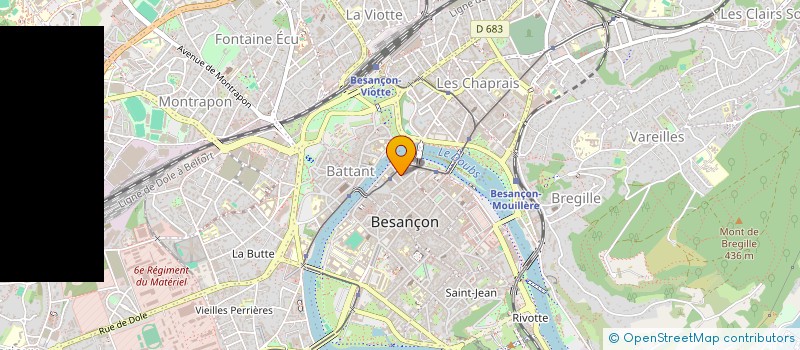 localisation de l'entreprise VV à BESANCON
