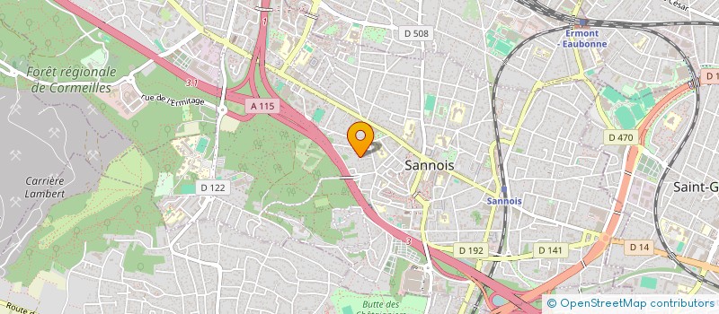 localisation de l'entreprise VV AUTO  SANNOIS