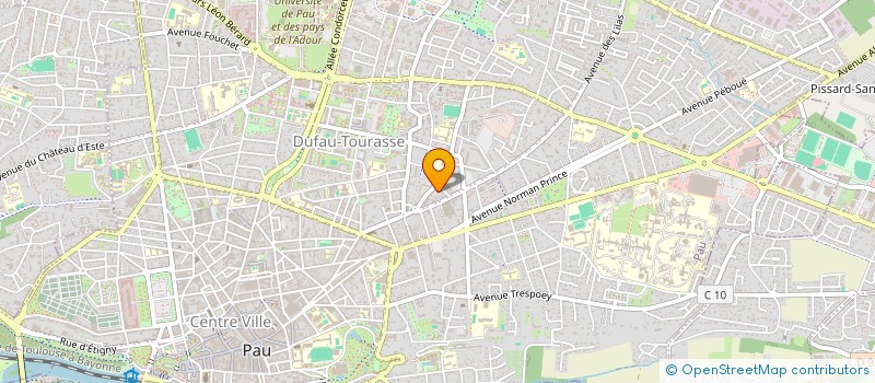 localisation de l'entreprise VV HOLDING à PAU