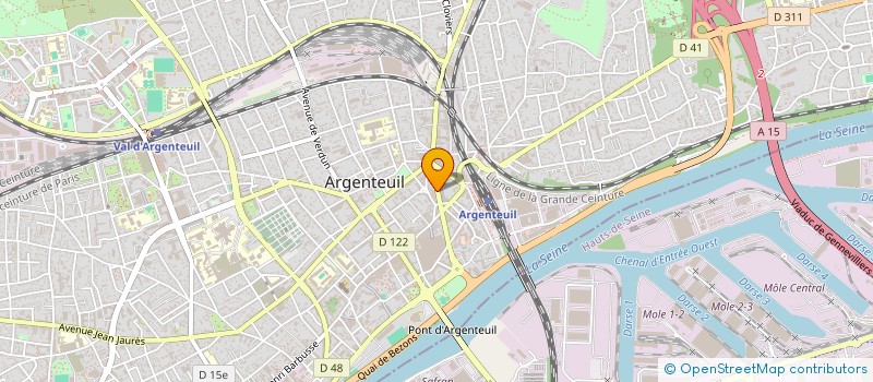 localisation de l'entreprise VV TRANSPORT  ARGENTEUIL