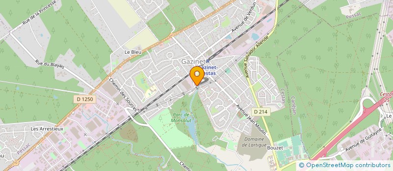 localisation de l'entreprise VV33 ELECTRICITE PLOMBERIE CHAUFFAGE  CADILLAC-SUR-GARONNE