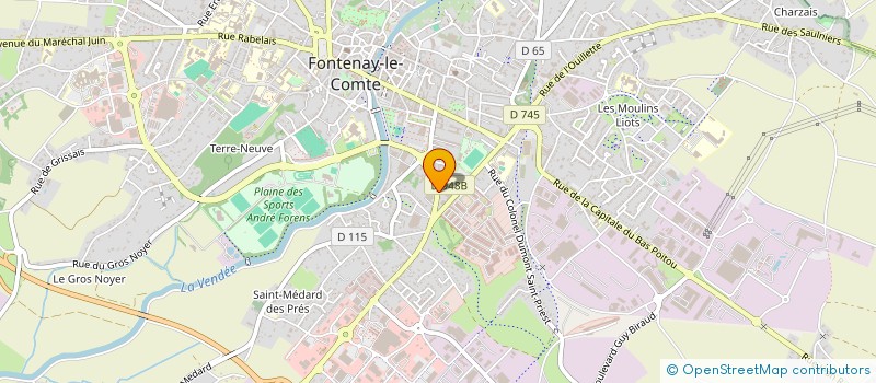 localisation de l'entreprise VVB  FONTENAY-LE-COMTE