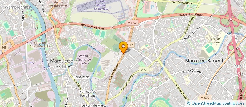 localisation de l'entreprise VVDM CONCEPT & DISTRIBUTION à MARQUETTE-LEZ-LILLE