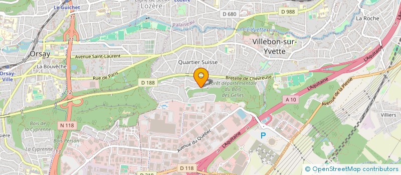 localisation de l'entreprise VVDV à VILLEBON-SUR-YVETTE