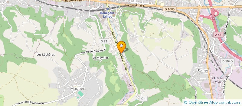 localisation de l'entreprise VVE BERTHIER ET FILS GRAVURE  MAUBEC