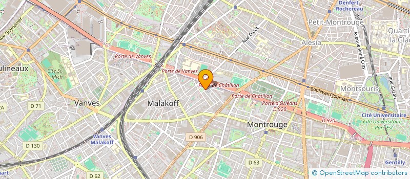 localisation de l'entreprise VVE MERCIER ET FILS à MALAKOFF