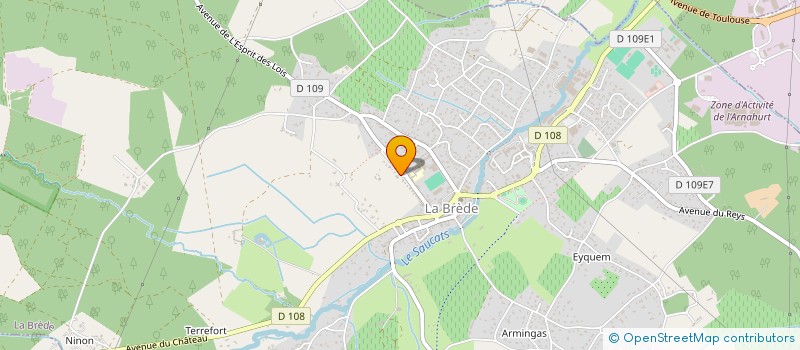 localisation de l'entreprise VVFF  LA BREDE