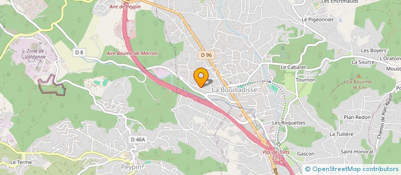 localisation de l'entreprise VVJR  LA BOUILLADISSE